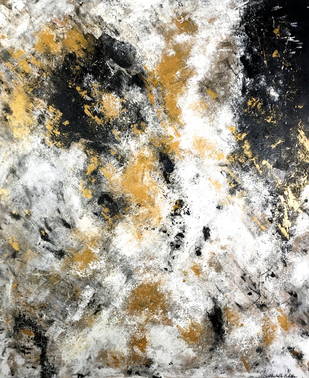 Gold Storm Acrylic on Canvas Michelle Coletta